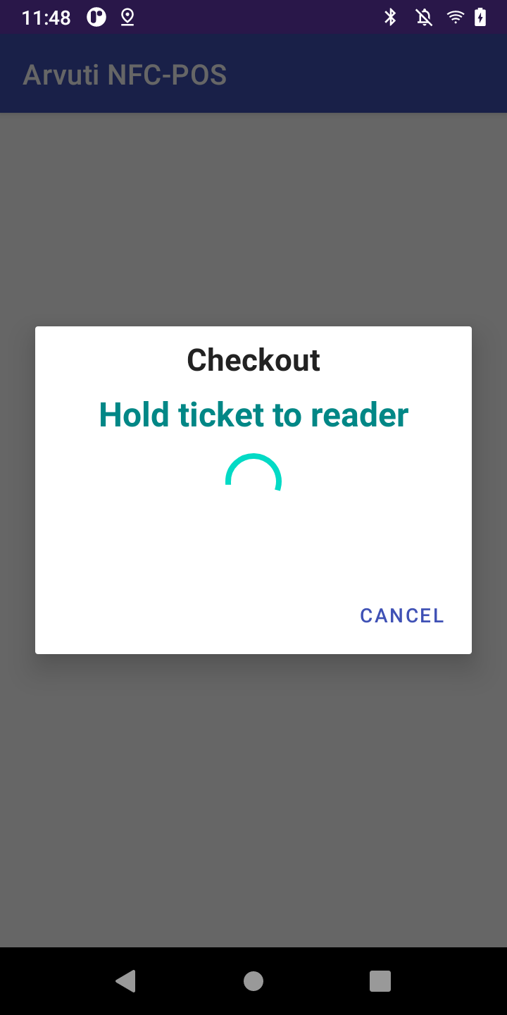 Sale — hold ticket to reader